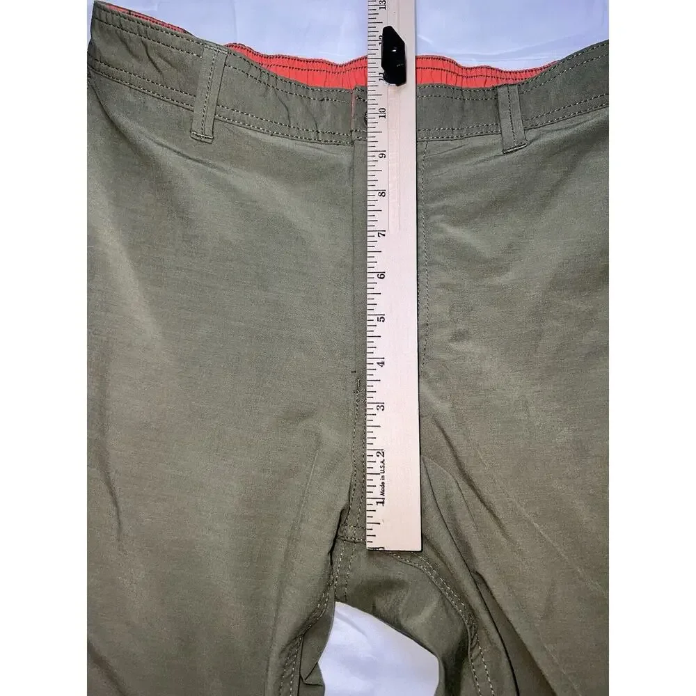 Southern Tide T3 Shorts Men's Size S Green Tide To Trail Fishing Hiking Outdoor